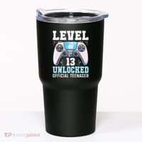 Level 13 Unlocked Video Game 13th Birthday Gamer Kids Tumbler thumb 0