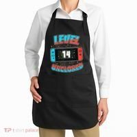Level 14 Unlocked Gamer 14th Birthday Gift Video Game Lovers Apron thumb 2