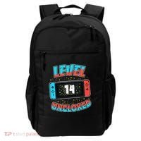 Level 14 Unlocked Gamer 14th Birthday Gift Video Game Lovers Backpack thumb 0