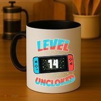Level 14 Unlocked Gamer 14th Birthday Gift Video Game Lovers Coffee Mug thumb 4
