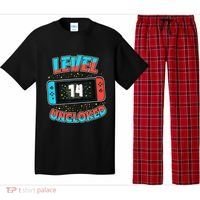 Level 14 Unlocked Gamer 14th Birthday Gift Video Game Lovers Pajama Set thumb 0