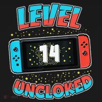 Level 14 Unlocked Gamer 14th Birthday Gift Video Game Lovers Women's Hoodie thumb 2