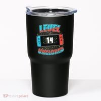 Level 14 Unlocked Gamer 14th Birthday Gift Video Game Lovers Tumbler thumb 0
