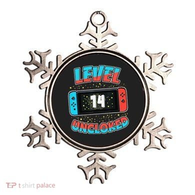 Level 14 Unlocked Gamer 14th Birthday Gift Video Game Lovers Ornament