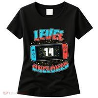 Level 14 Unlocked Gamer 14th Birthday Gift Video Game Lovers Women's T-Shirt thumb 0