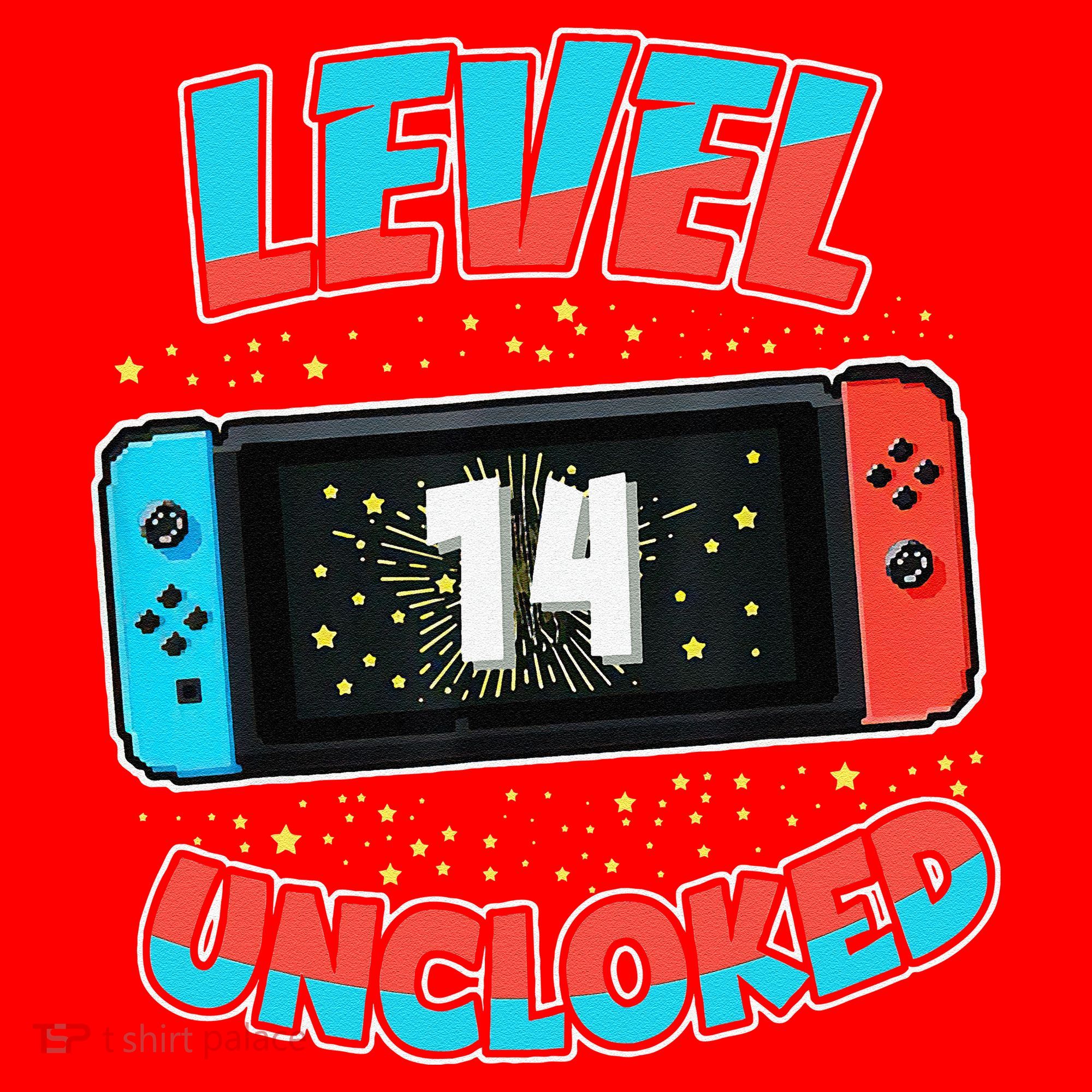 Level 14 Unlocked Gamer 14th Birthday Gift Video Game Lovers Santa Hat
