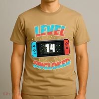 Level 14 Unlocked Gamer 14th Birthday Gift Video Game Lovers T-Shirt thumb 3