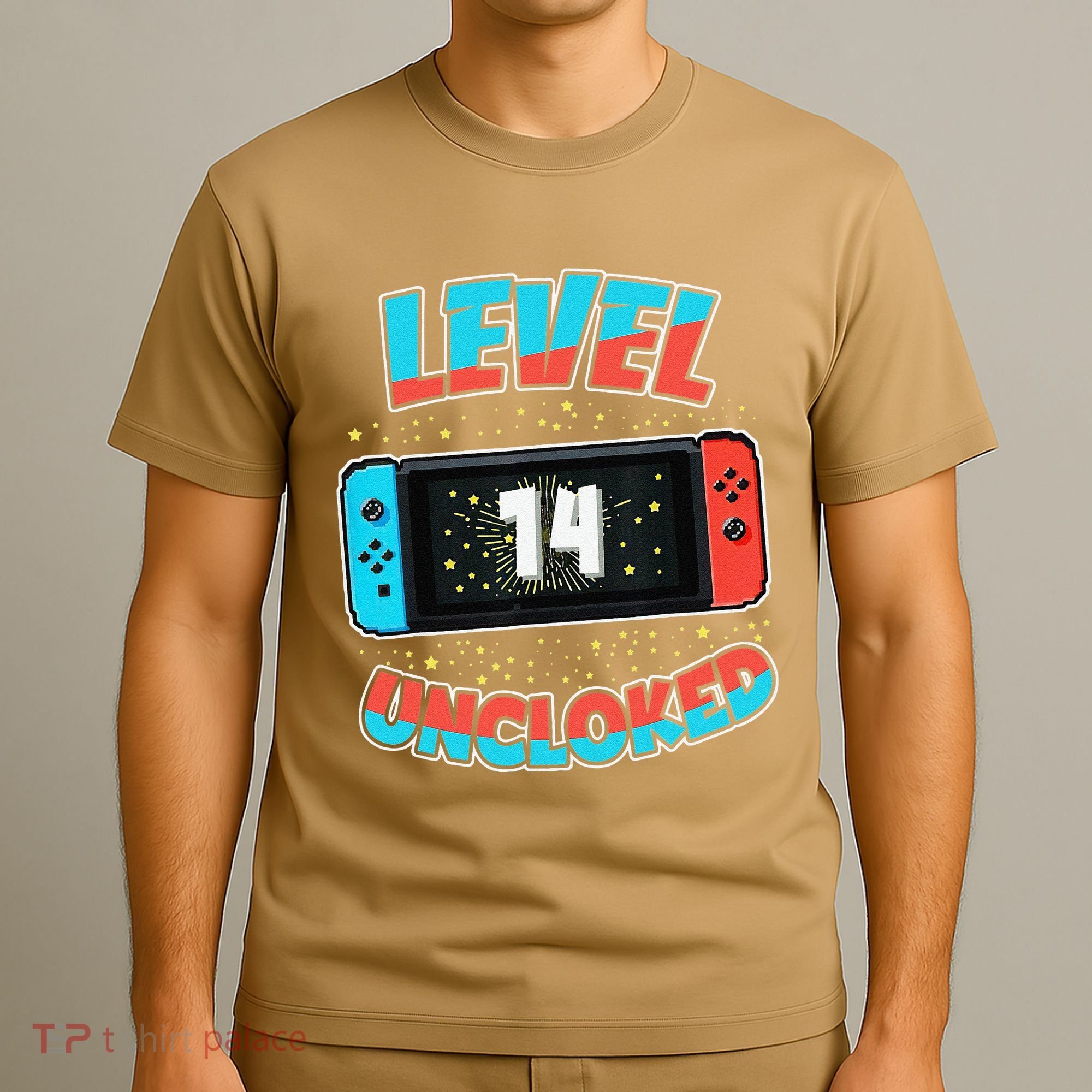 Level 14 Unlocked Gamer 14th Birthday Gift Video Game Lovers T-Shirt