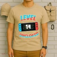 Level 14 Unlocked Gamer 14th Birthday Gift Video Game Lovers T-Shirt thumb 6