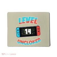 Level 14 Unlocked Gamer 14th Birthday Gift Video Game Lovers Mousepad thumb 0
