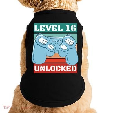 Level 16 Unlocked Gaming Retro Doggie Tank