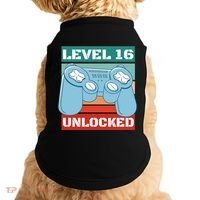 Level 16 Unlocked Gaming Retro Doggie Tank thumb 0