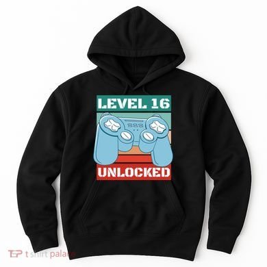 Level 16 Unlocked Gaming Retro Hoodie