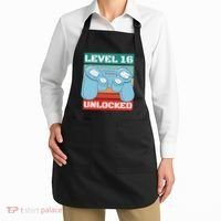 Level 16 Unlocked Gaming Retro Apron thumb 2