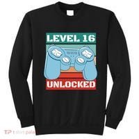 Level 16 Unlocked Gaming Retro Sweatshirt thumb 0