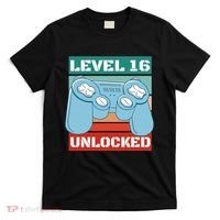 Level 16 Unlocked Gaming Retro T-Shirt thumb 0