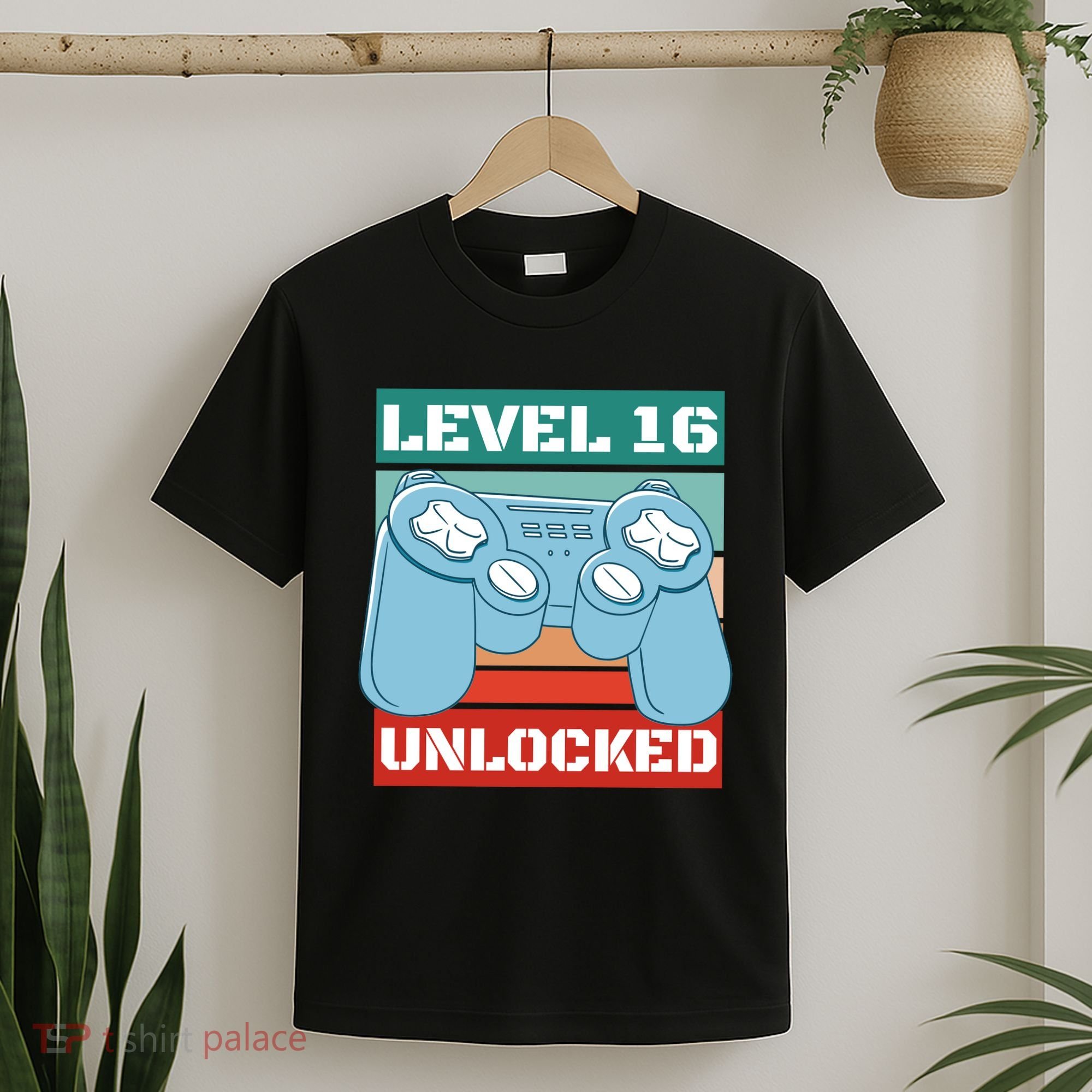 Level 16 Unlocked Gaming Retro T-Shirt