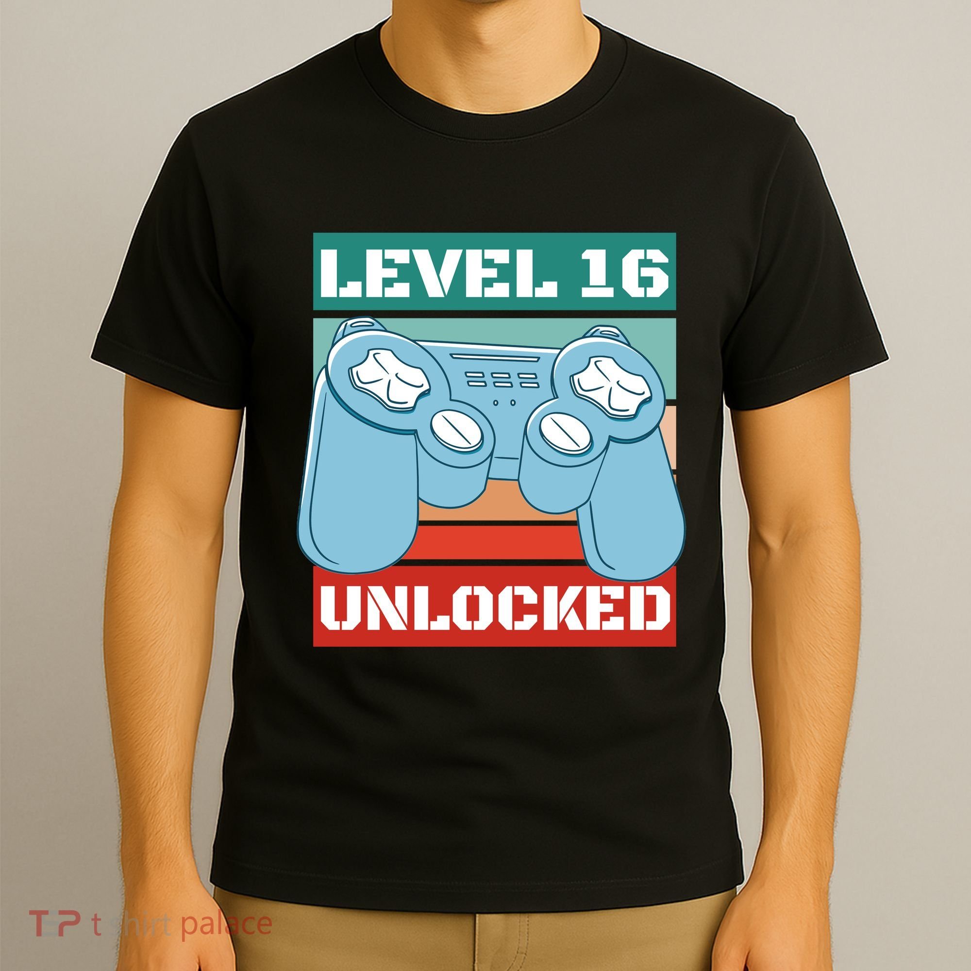 Level 16 Unlocked Gaming Retro T-Shirt