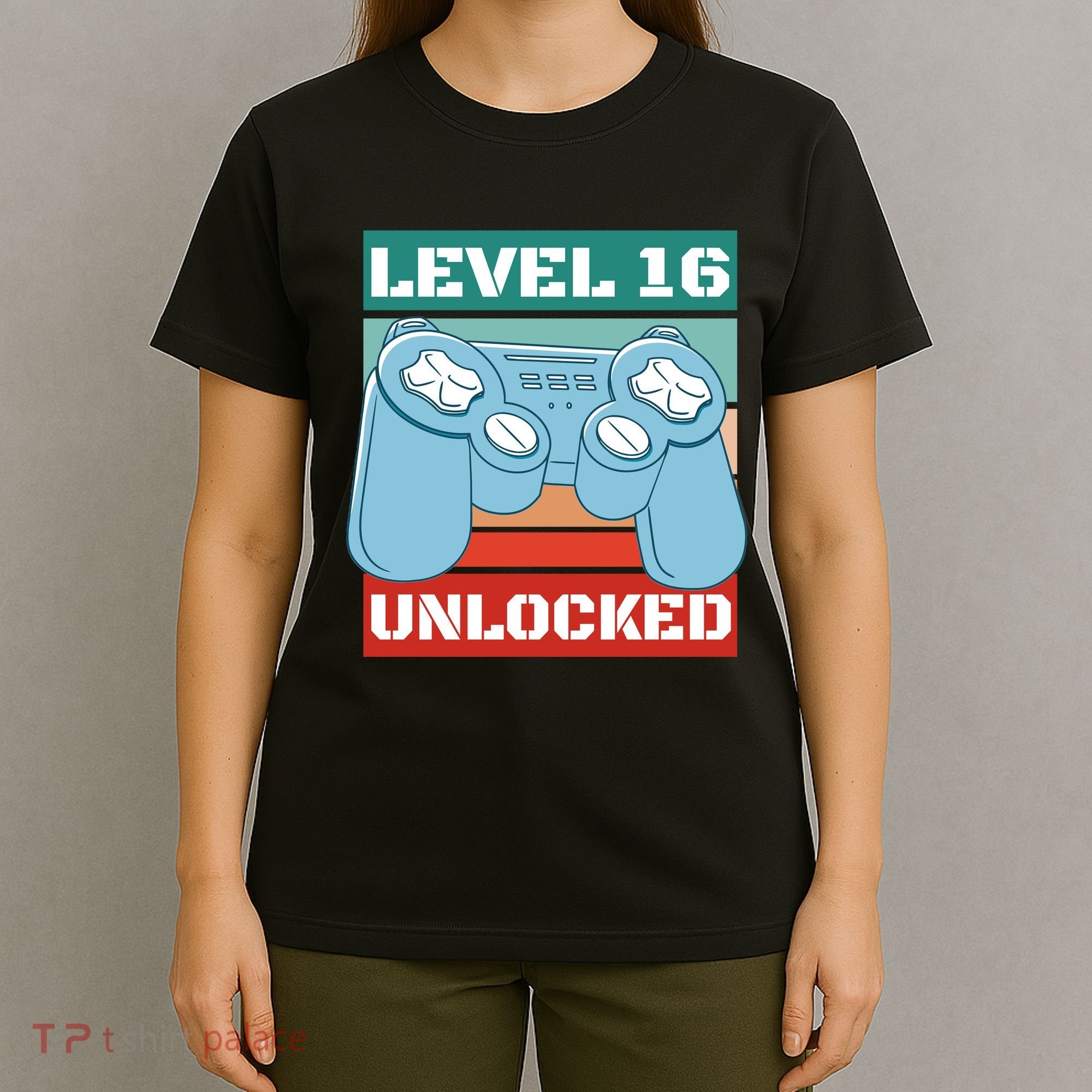 Level 16 Unlocked Gaming Retro T-Shirt