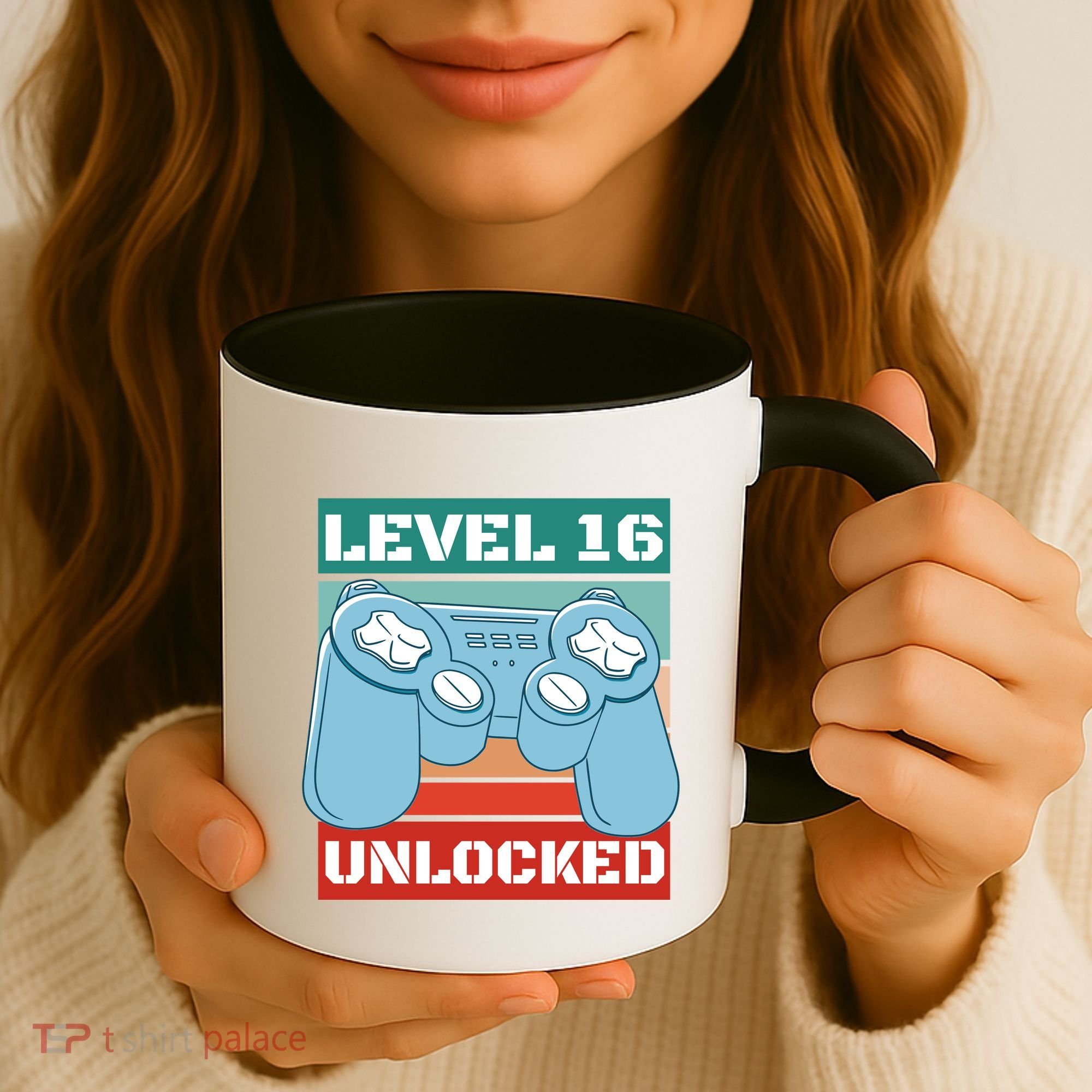 Level 16 Unlocked Gaming Retro Coffee Mug