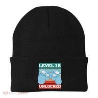 Level 16 Unlocked Gaming Retro Beanie thumb 0