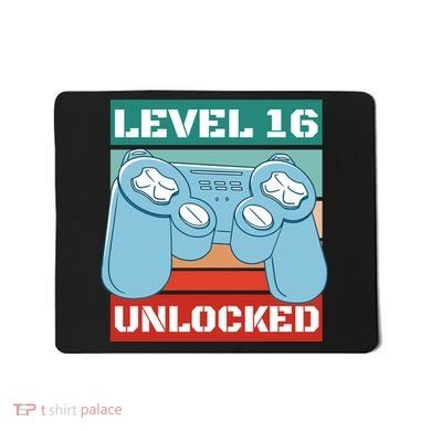 Level 16 Unlocked Gaming Retro Mousepad