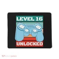 Level 16 Unlocked Gaming Retro Mousepad thumb 0