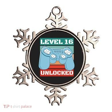 Level 16 Unlocked Gaming Retro Ornament