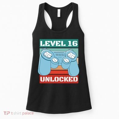 Level 16 Unlocked Gaming Retro Women's Tank Top