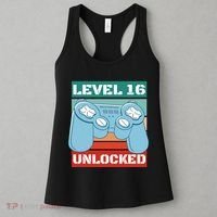 Level 16 Unlocked Gaming Retro Women's Tank Top thumb 3