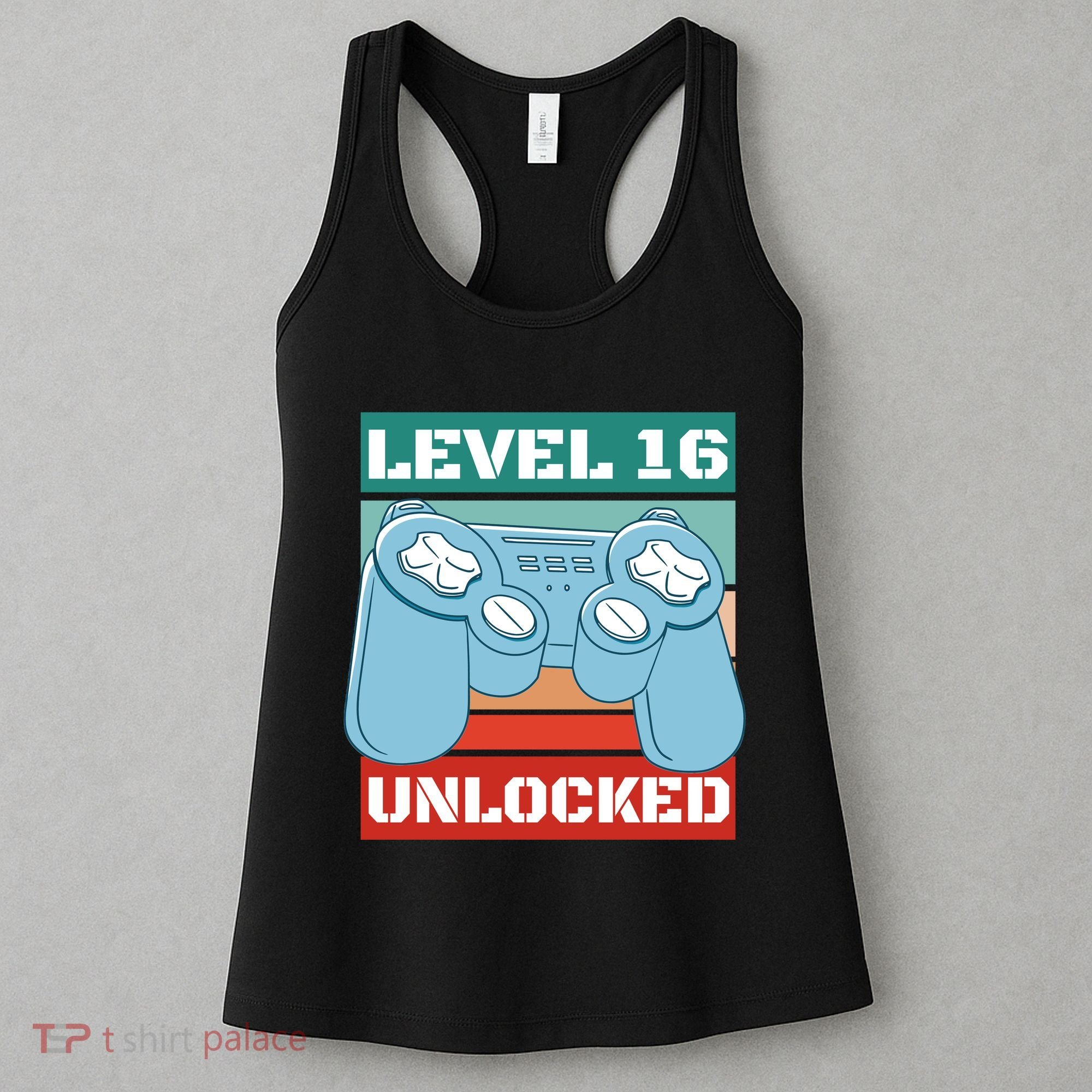 Level 16 Unlocked Gaming Retro Women's Tank Top