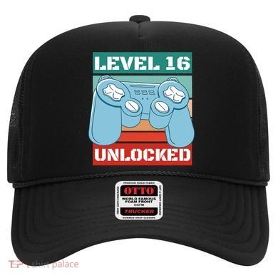 Level 16 Unlocked Gaming Retro Hat