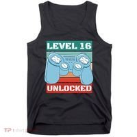 Level 16 Unlocked Gaming Retro Tank Top thumb 0
