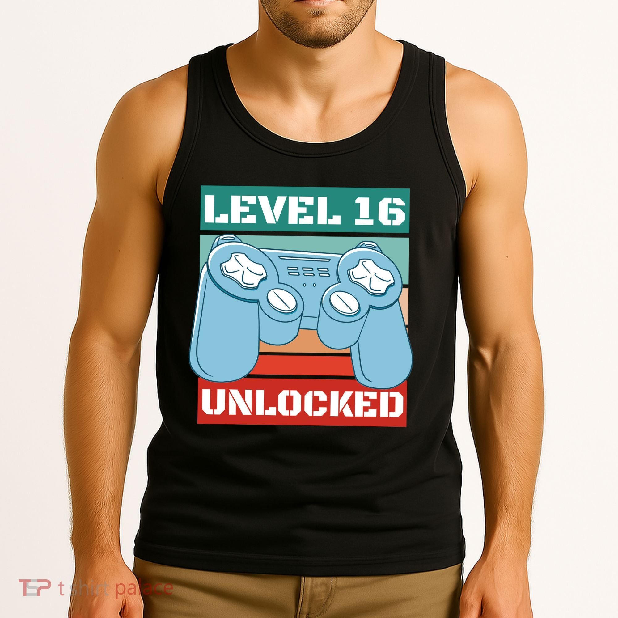 Level 16 Unlocked Gaming Retro Tank Top