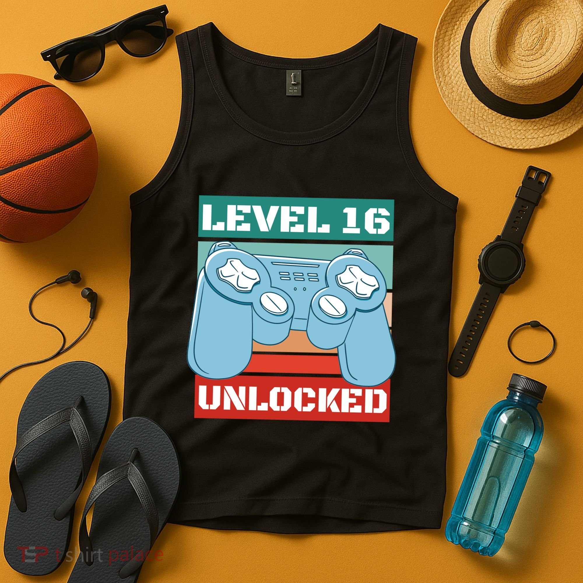 Level 16 Unlocked Gaming Retro Tank Top