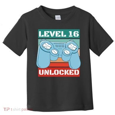 Level 16 Unlocked Gaming Retro Toddler T-Shirt