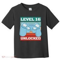 Level 16 Unlocked Gaming Retro Toddler T-Shirt thumb 0