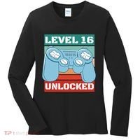 Level 16 Unlocked Gaming Retro Women's Long Sleeve Shirt thumb 0