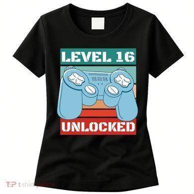 Level 16 Unlocked Gaming Retro Women's T-Shirt