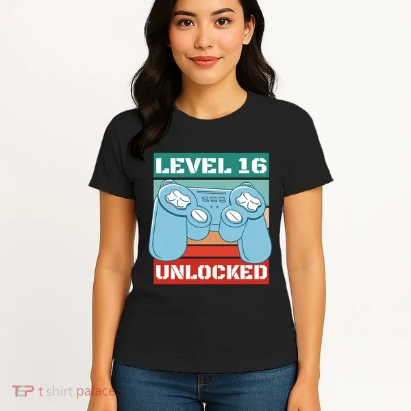 Level 16 Unlocked Gaming Retro Women's T-Shirt