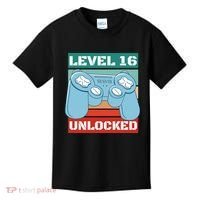 Level 16 Unlocked Gaming Retro Kids T-Shirt thumb 0