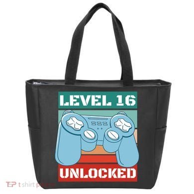 Level 16 Unlocked Gaming Retro Tote Bag