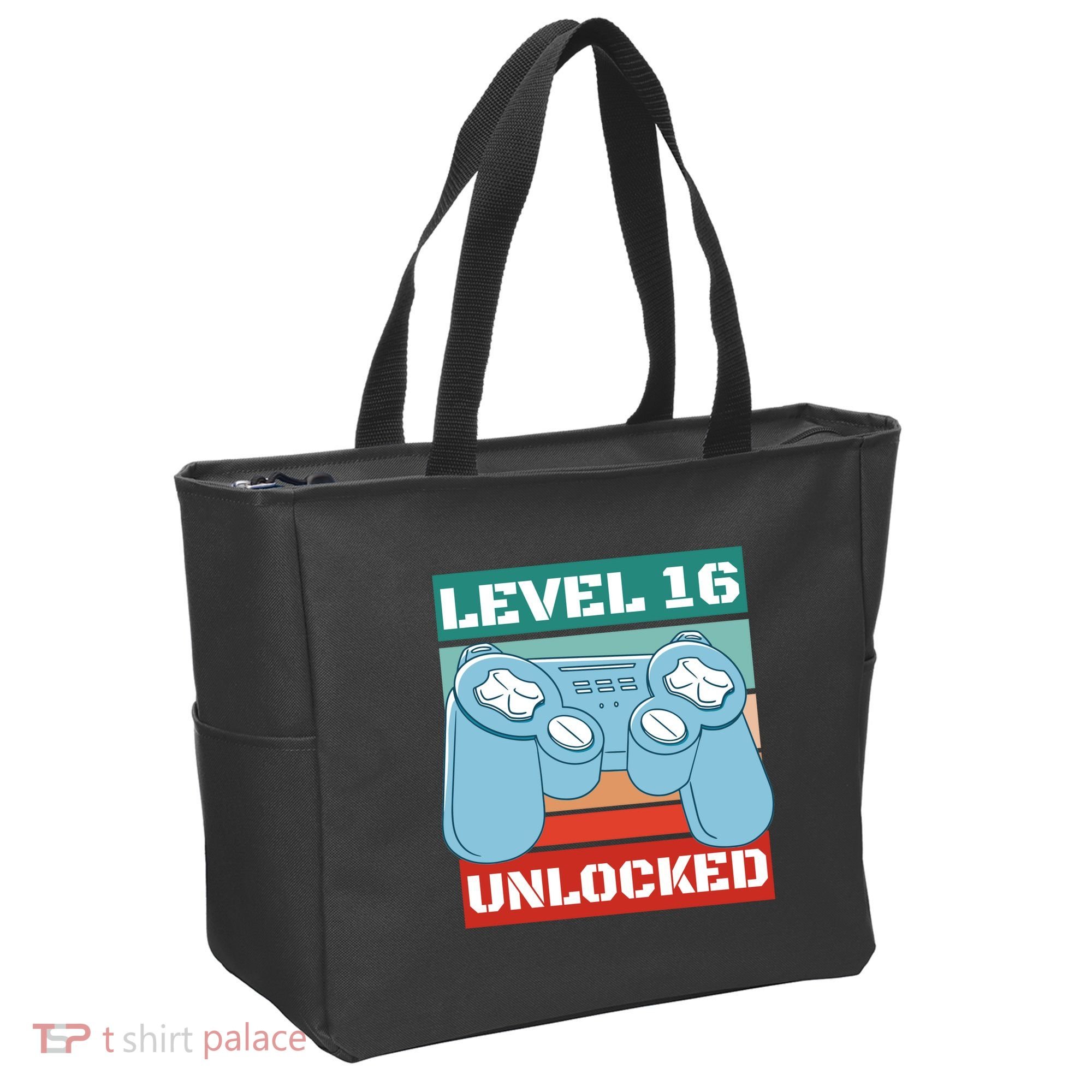 Level 16 Unlocked Gaming Retro Tote Bag