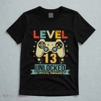 Level 13 Unlocked Teenager 13th Birthday Gamer Gift T-Shirt thumb 5
