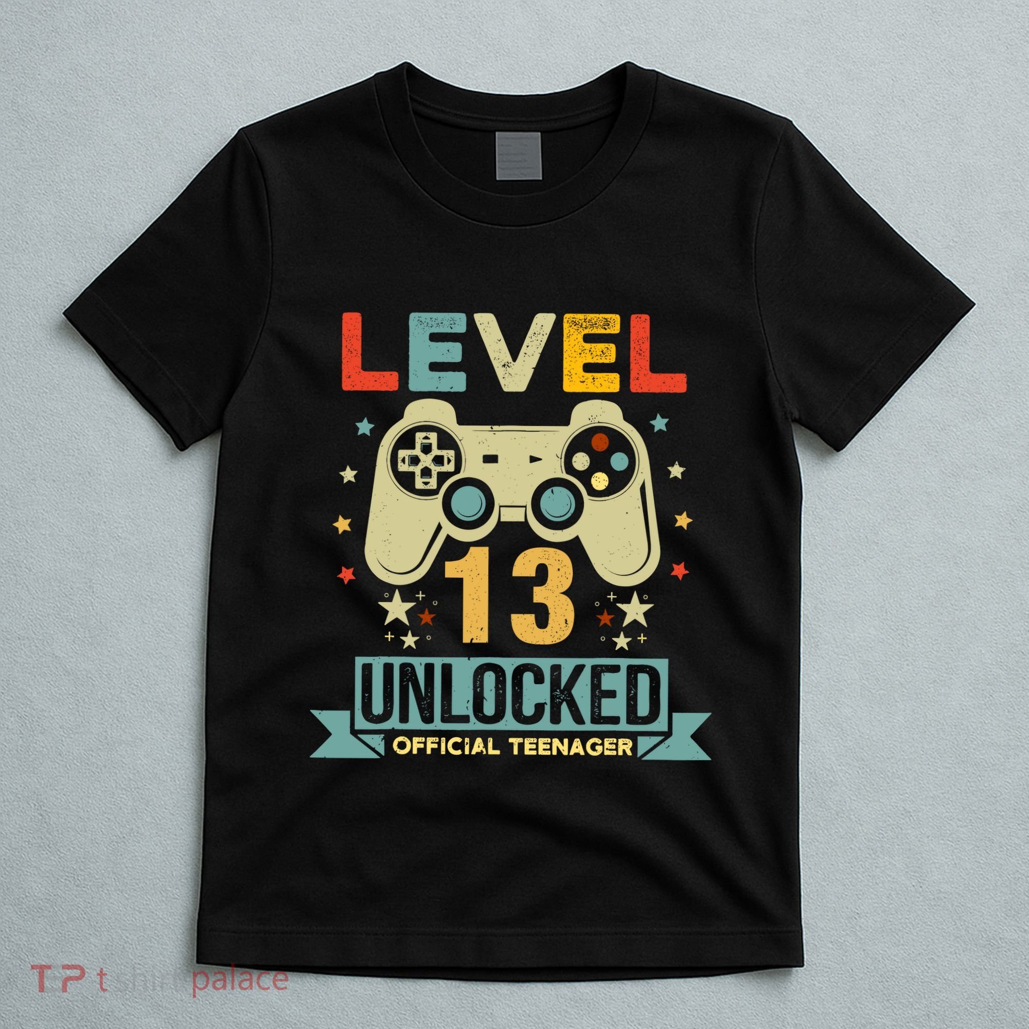 Level 13 Unlocked Teenager 13th Birthday Gamer Gift T-Shirt