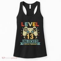 Level 13 Unlocked Teenager 13th Birthday Gamer Gift Women's Tank Top thumb 0