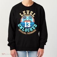 Level 13 Unlocked Video Game 13th Birthday Women's Sweatshirt thumb 0