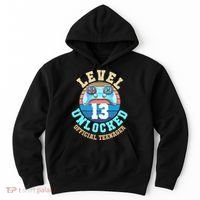 Level 13 Unlocked Video Game 13th Birthday Hoodie thumb 0