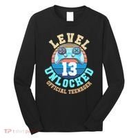Level 13 Unlocked Video Game 13th Birthday Long Sleeve Shirt thumb 0