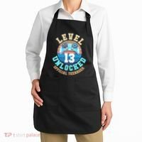 Level 13 Unlocked Video Game 13th Birthday Apron thumb 2
